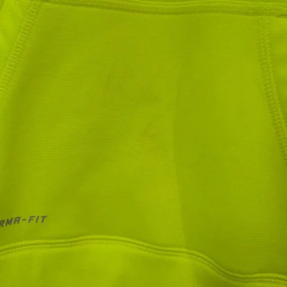 Nike Kids Pullover Hoodie Size Medium, Neon Green, Pink Swoosh, Therma-Fit - Picture 7 of 16